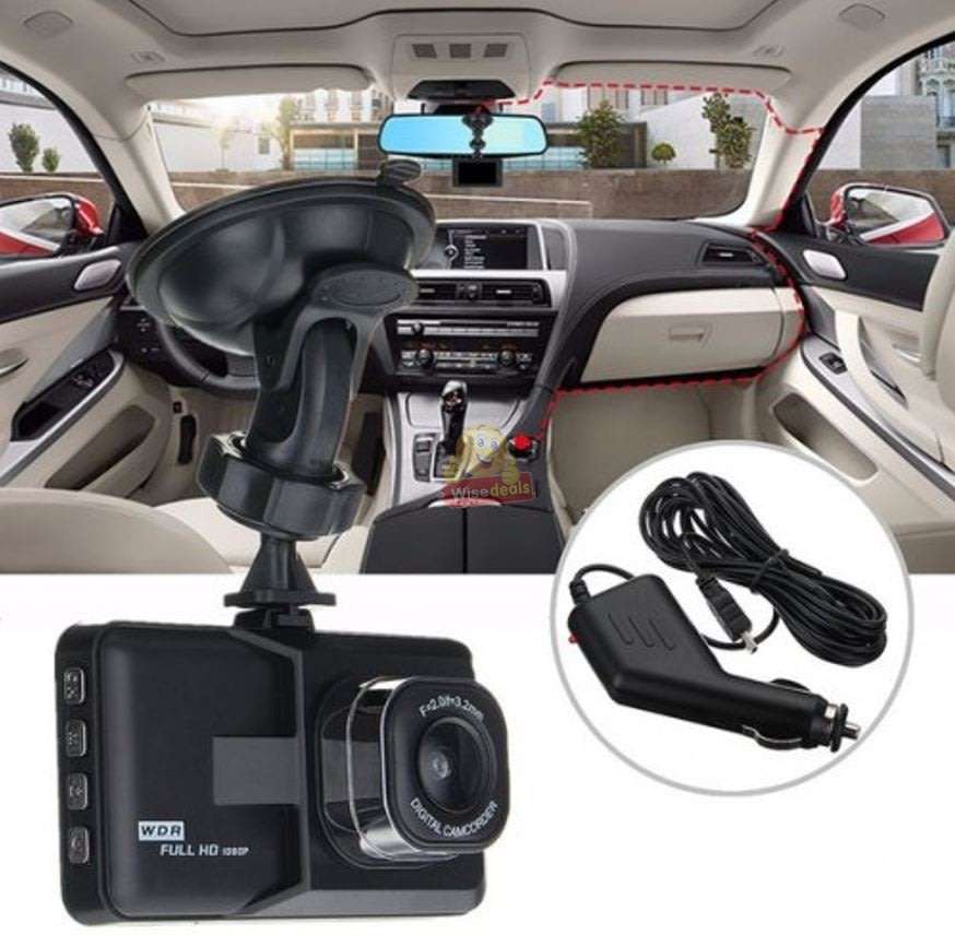 3 Inch HD Car Camera & Recorder with G-Sensor, Loop Recording, Motion Detection etc.