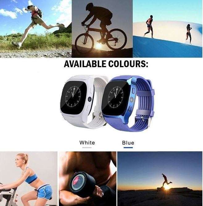 Military Quality Bluetooth Smart Watch with build-in Camera, Support SIM & SD Card, Pedometer & more
