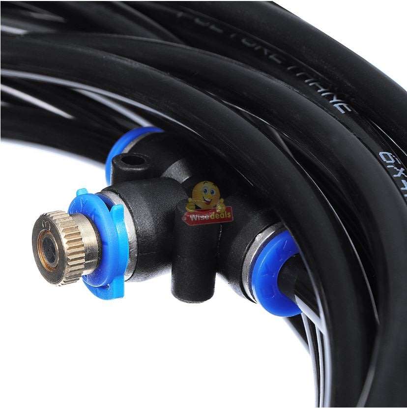 10m Pre-assembled Outdoor Misting System, Perfect for Cooling your Outdoor Living Areas