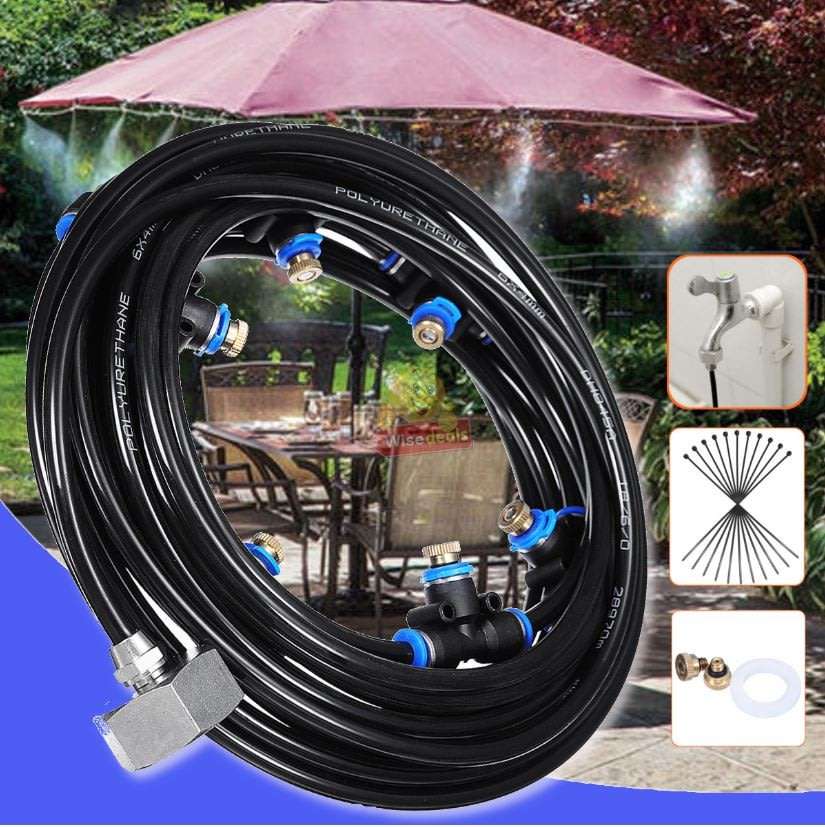 10m Pre-assembled Outdoor Misting System, Perfect for Cooling your Outdoor Living Areas