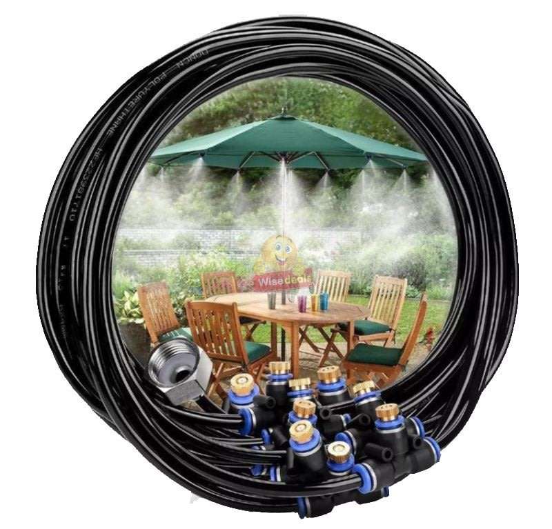 10m Pre-assembled Outdoor Misting System, Perfect for Cooling your Outdoor Living Areas
