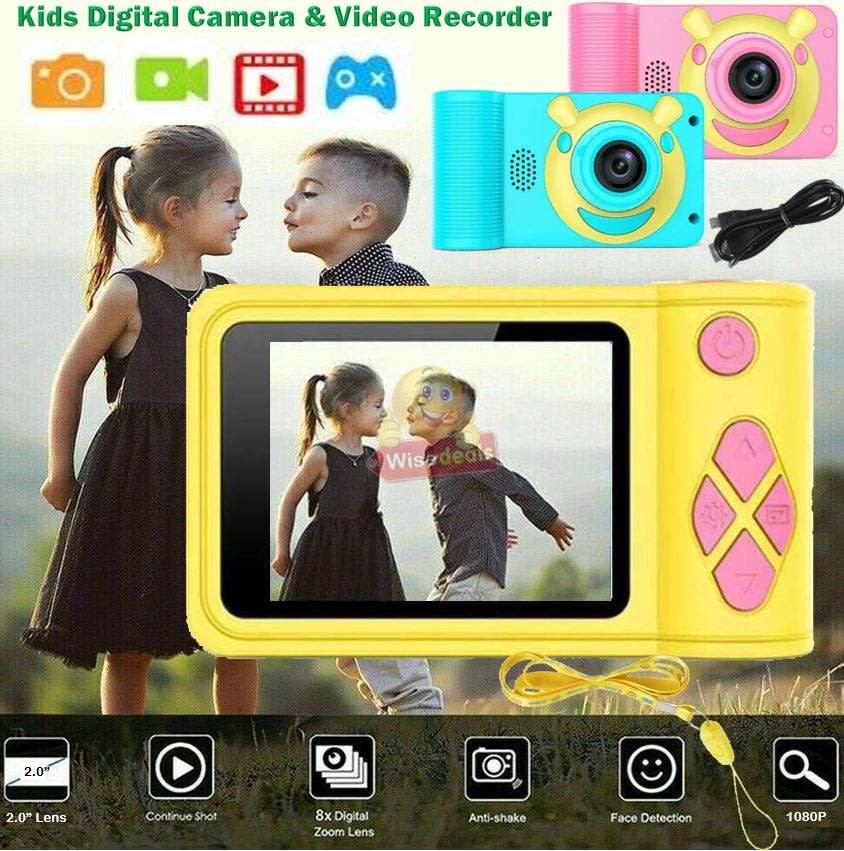 2" Kids Digital Camera  Take photos, Record Videos, Build in Microphone, Rechargeable etc