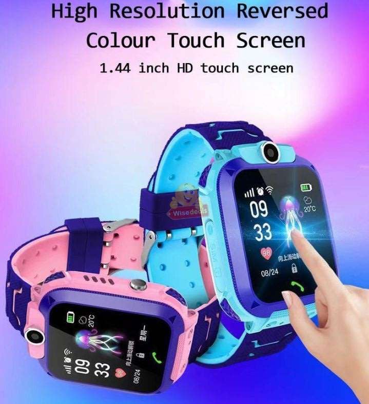 Kids Intelligent GPS Watch, Support SIM & SD Card, Games, SOS Button, Group Chat, Clear Calls
