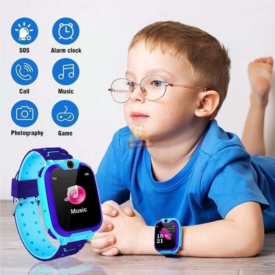 Kids Intelligent GPS Watch, Support SIM & SD Card, Games, SOS Button, Group Chat, Clear Calls