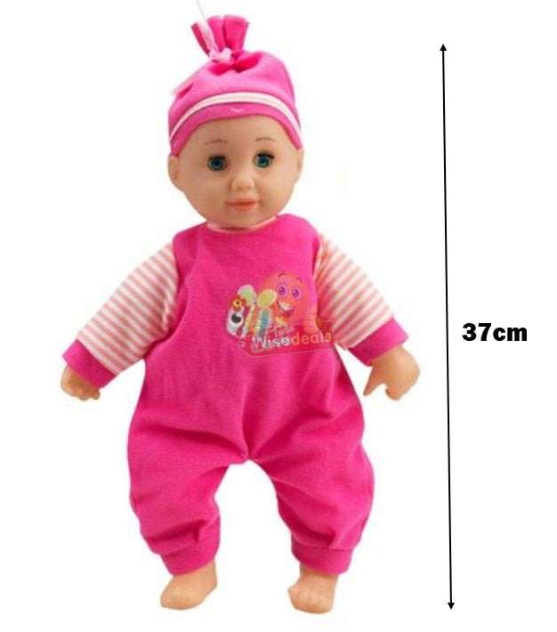 Talking, Singing, Crying & Laughing Baby Doll with Stroller for toddlers