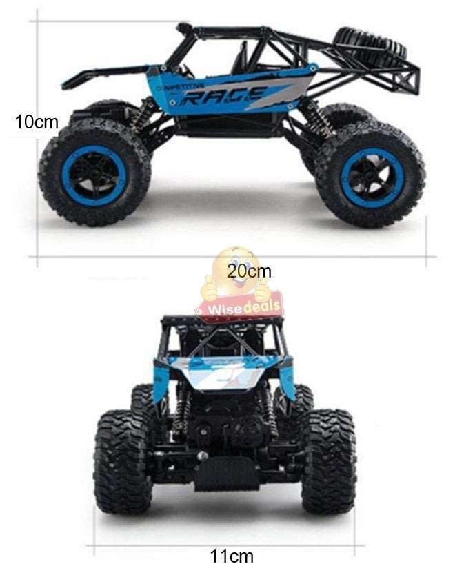 2.4Ghz Remote Control Die-Cast Off-Road Rock Crawler, High Speed, Rubber Tyre's etc