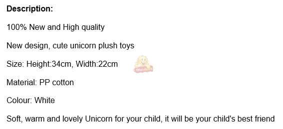 Make this Large Fluffy Unicorn your Childs New Best Friend