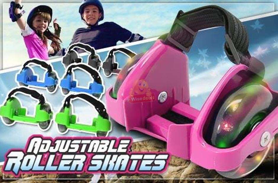 Adjustable LED Flashing Roller Skates, Lightweight, Firm and Durable