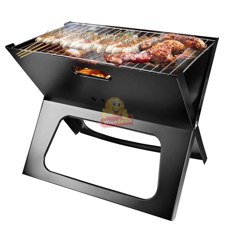 Foldable BBQ Grill Braai, Portable to Carry Anywhere, Perfect for Picnics, Camping, Traveling, Beach