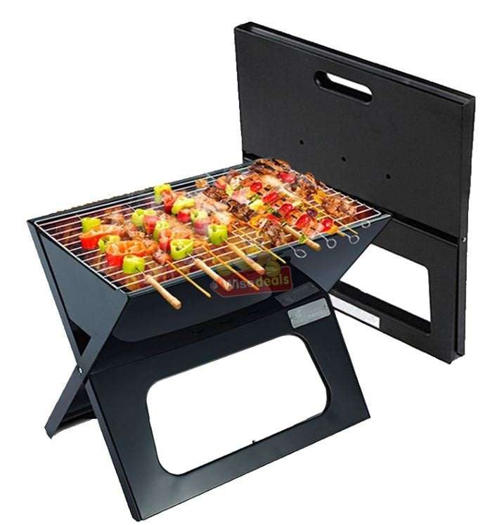 Foldable BBQ Grill Braai, Portable to Carry Anywhere, Perfect for Picnics, Camping, Traveling, Beach