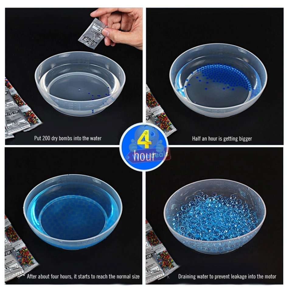 2-in-1 Super Gun, Comes with Soft Foam Bullets as well as 200 Paintball Water Ball Bullets