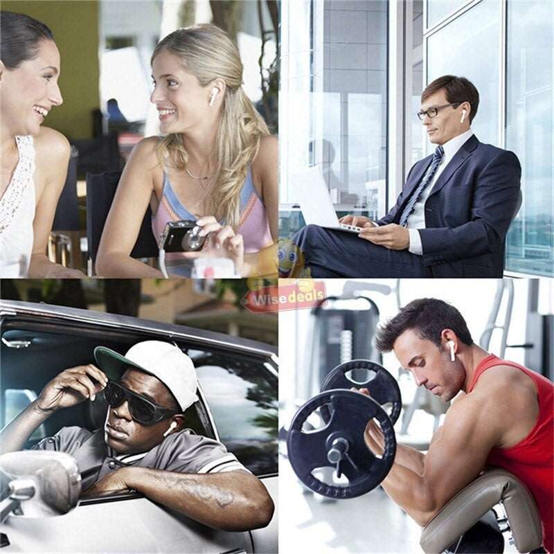 i12 Wireless Stereo Bluetooth Headphones with Touch Control, Comfortable Fit and Wide Compatibility