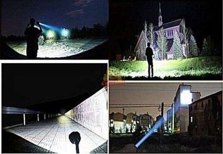 Super Far Distance 3500mAh LED Pistol Light, 3 Lighting Modes, USB Interface, Mobile Power Bank