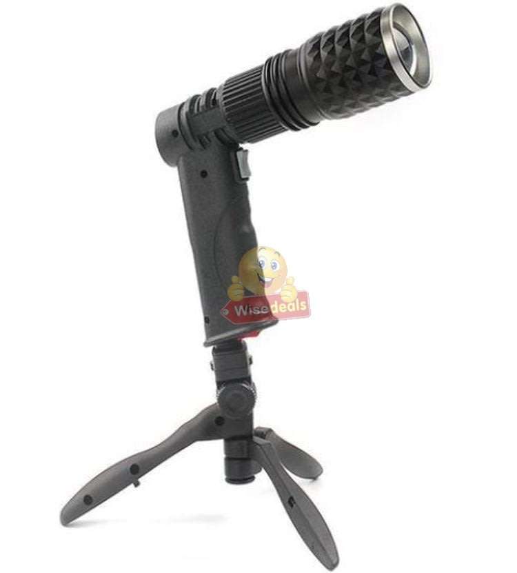 Super Far Distance 3500mAh LED Pistol Light, 3 Lighting Modes, USB Interface, Mobile Power Bank