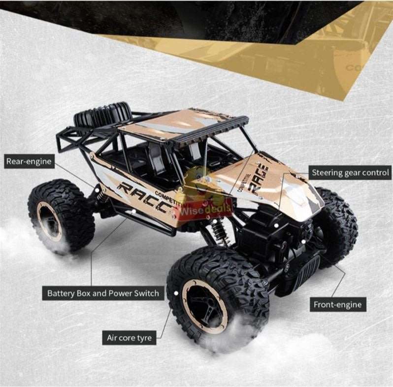 2.4Ghz Remote Control Die-Cast Off-Road Rock Crawler, High Speed, Rubber Tyre's etc