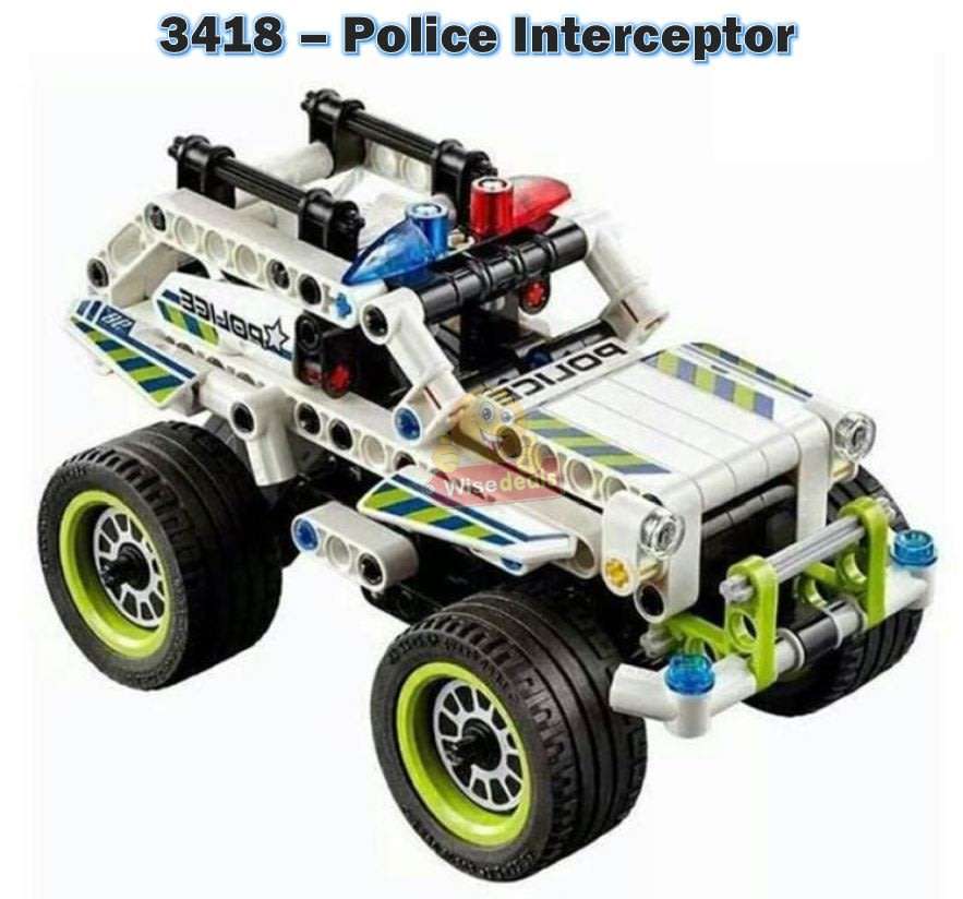 Build your own Lego Compatible Off-Road Cars with Pull Back Action  Different Models to Select From