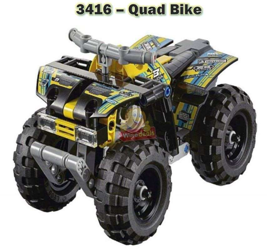 Build your own Lego Compatible Off-Road Cars with Pull Back Action  Different Models to Select From