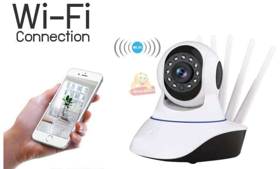 New Upgraded 1080P WIFI IP Security Camera with Five Antennas For Optimal Signal