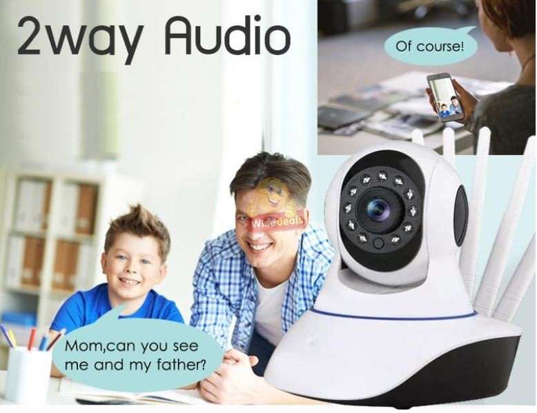 New Upgraded 1080P WIFI IP Security Camera with Five Antennas For Optimal Signal