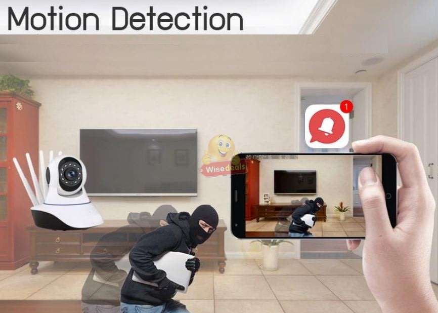 New Upgraded 1080P WIFI IP Security Camera with Five Antennas For Optimal Signal