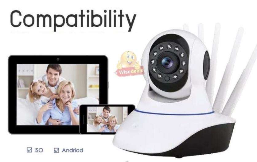 New Upgraded 1080P WIFI IP Security Camera with Five Antennas For Optimal Signal