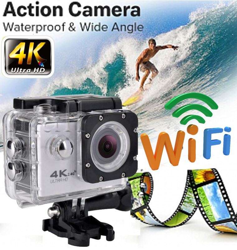 4K ULTRA HD WI-FI Action Sport DVR & Camera - LCD Screen, Waterproof Casing..