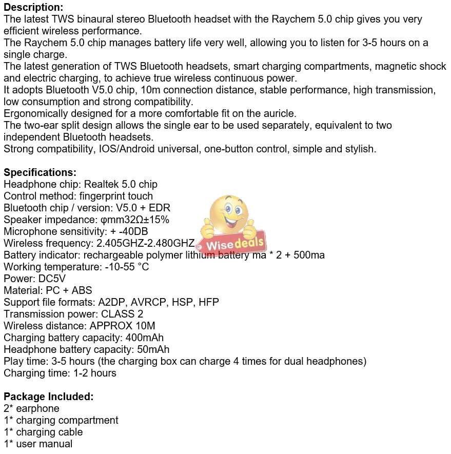 Wireless Stereo Bluetooth Headphones with Touch Control, Comfortable Fit & Wide Compatibility