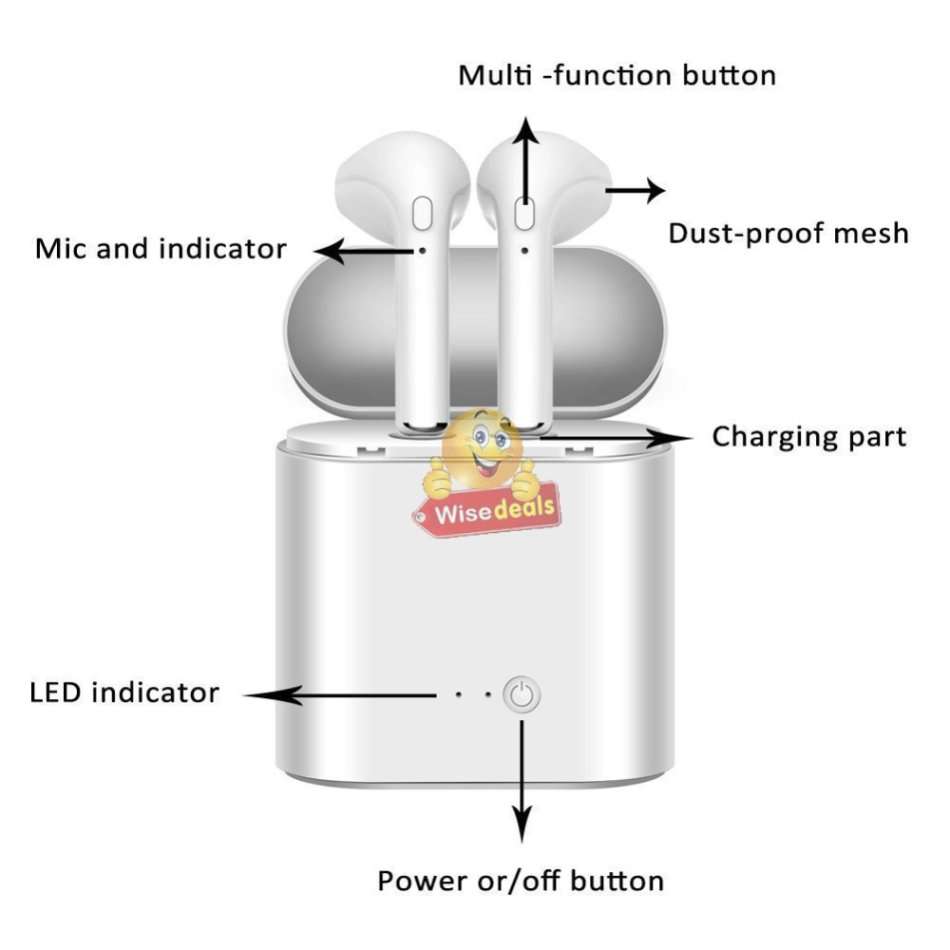 Wireless Stereo Bluetooth Headphones with Touch Control, Comfortable Fit & Wide Compatibility