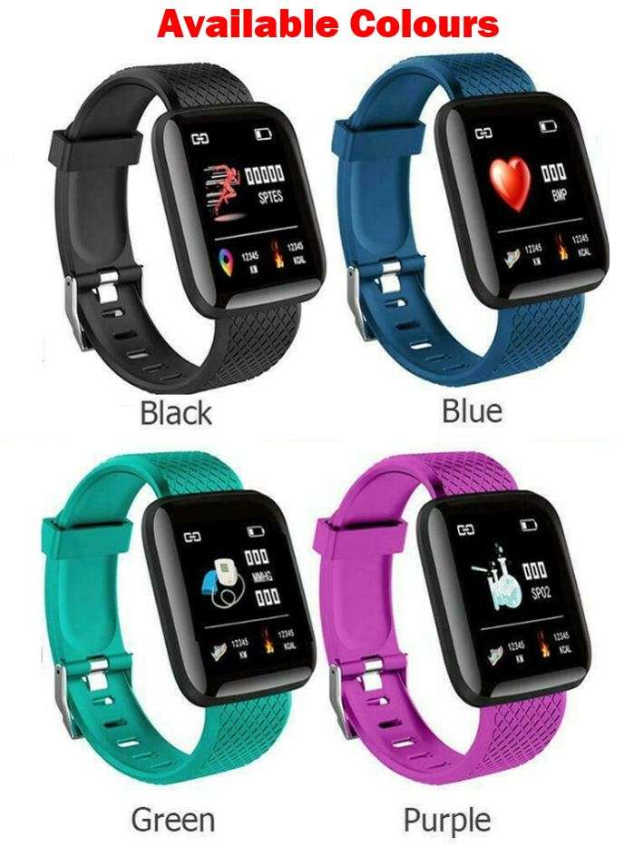NEW Bluetooth Health Smart Watch - Monitor Heart Rate, Blood Pressure, Blood Oxygen
