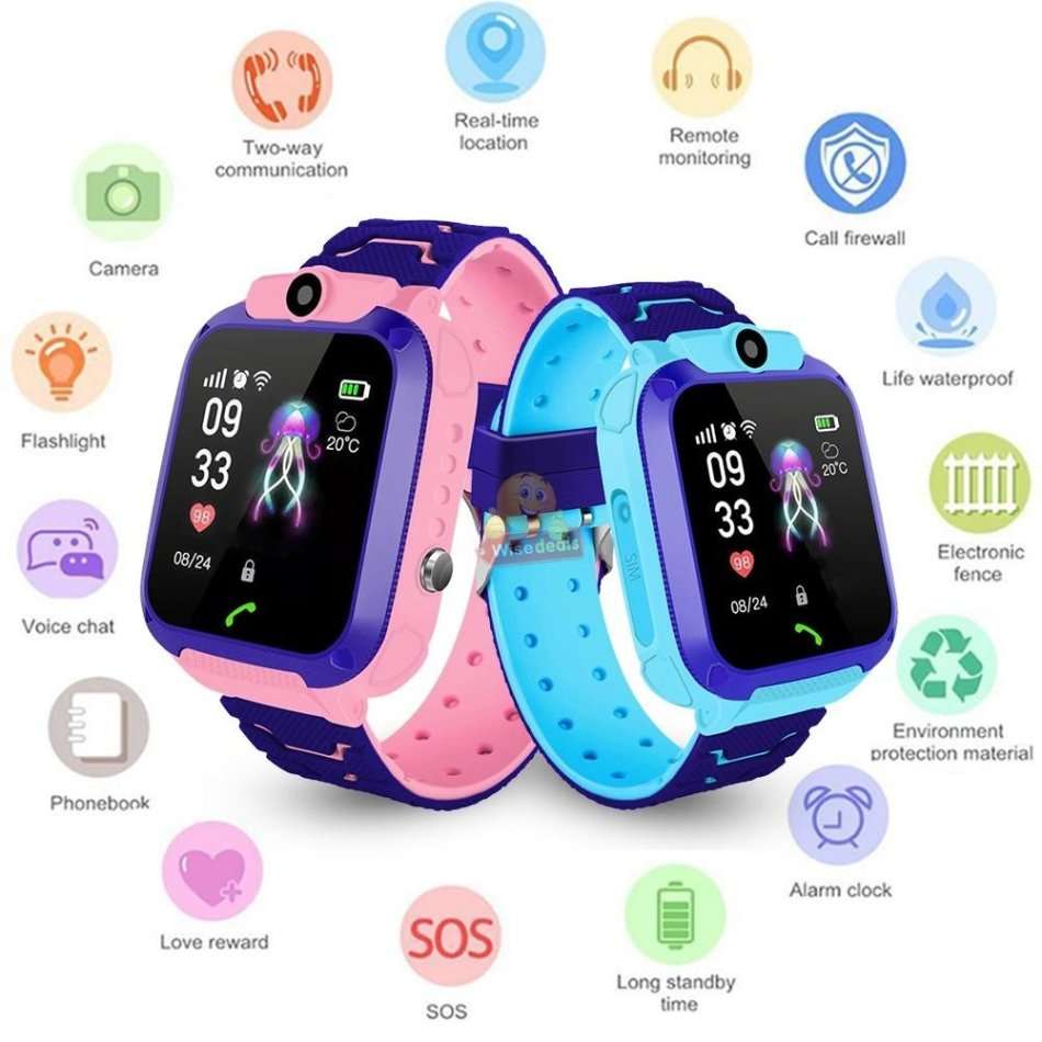 Kids Intelligent GPS Watch, Support SIM Card, SOS Button, Group Chat, Clear Calls