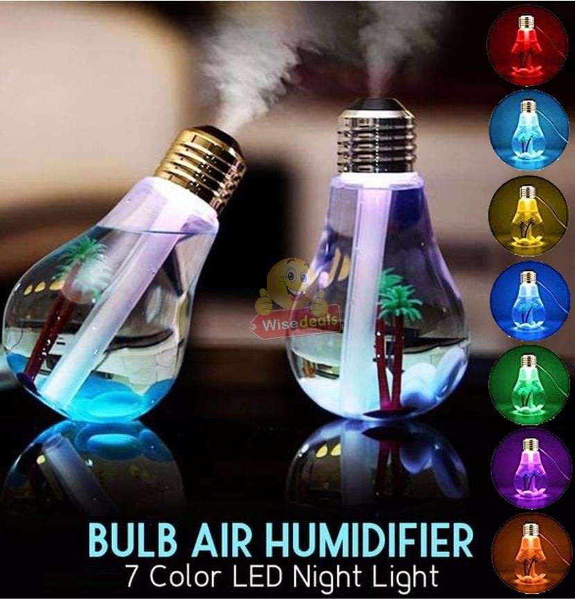 Humidifier & Purifier Bulb Light with 7 LED Colours and Landscape Accessories