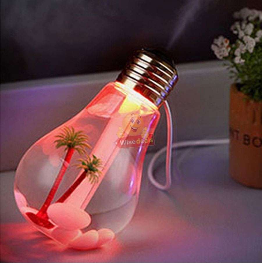 Humidifier & Purifier Bulb Light with 7 LED Colours and Landscape Accessories
