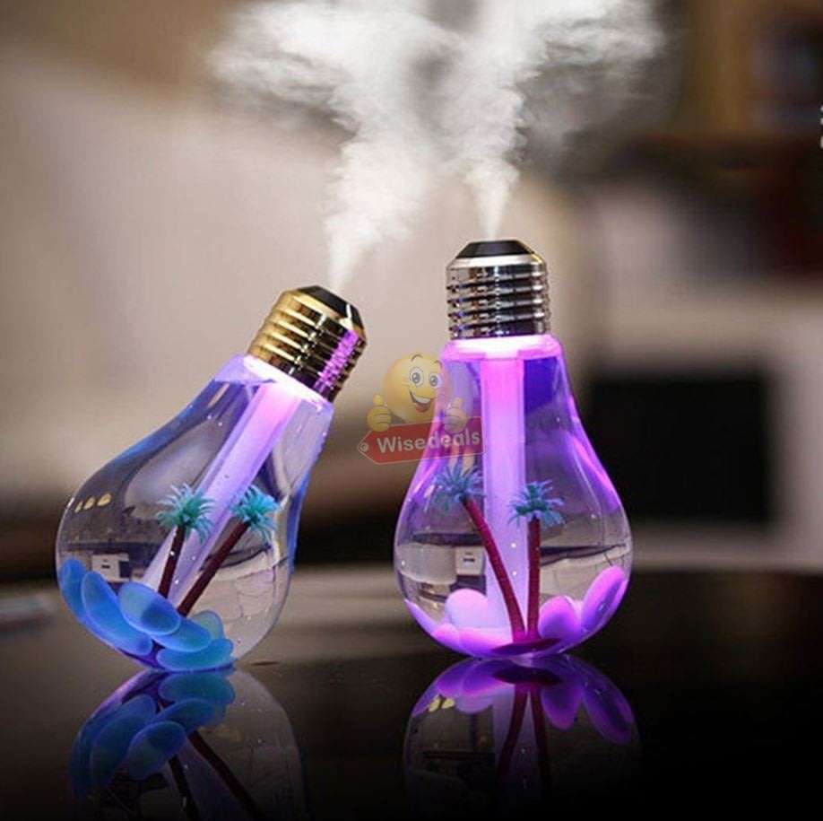 Humidifier & Purifier Bulb Light with 7 LED Colours and Landscape Accessories
