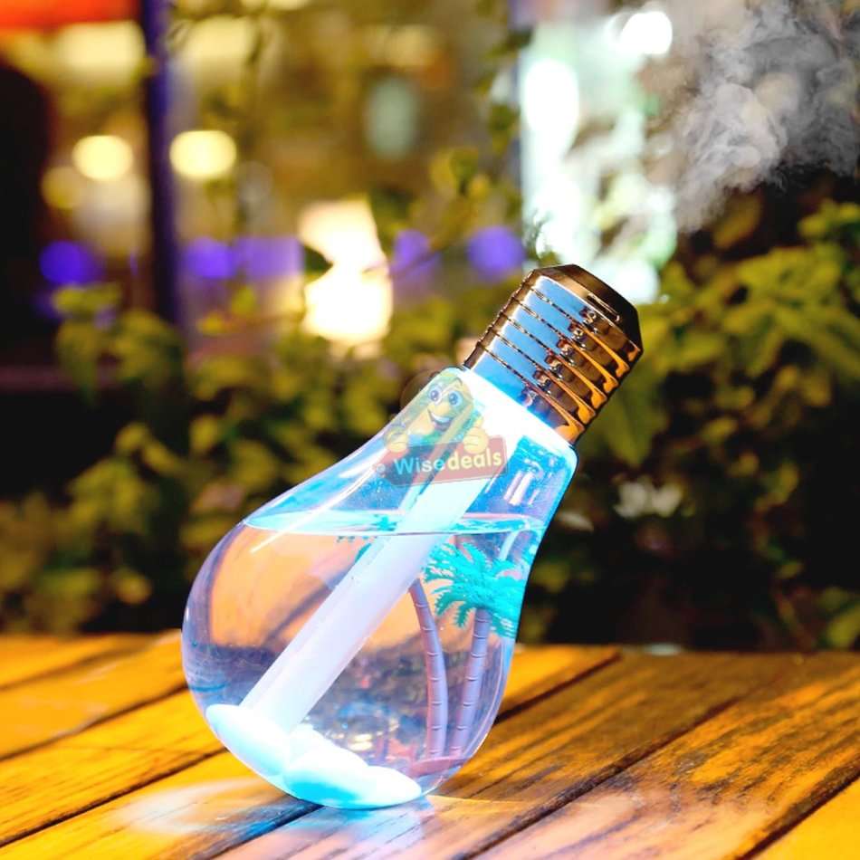 Humidifier & Purifier Bulb Light with 7 LED Colours and Landscape Accessories