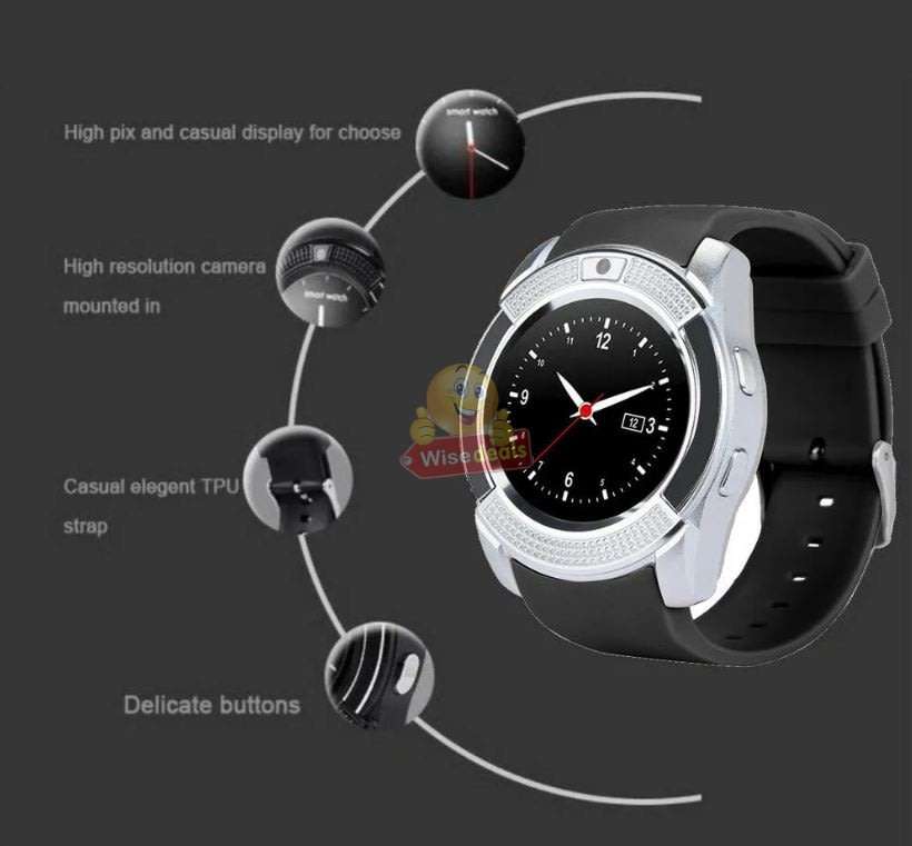 Professional Smart Watch Phone, SIM CARD, Bluetooth, Camera, Sleep Monitor, SD Card, Pedometer etc.