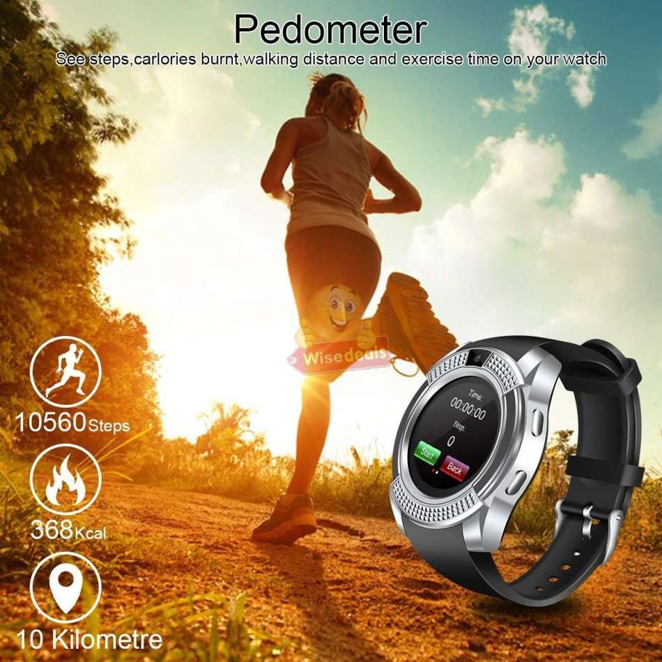 Professional Smart Watch Phone, SIM CARD, Bluetooth, Camera, Sleep Monitor, SD Card, Pedometer etc.