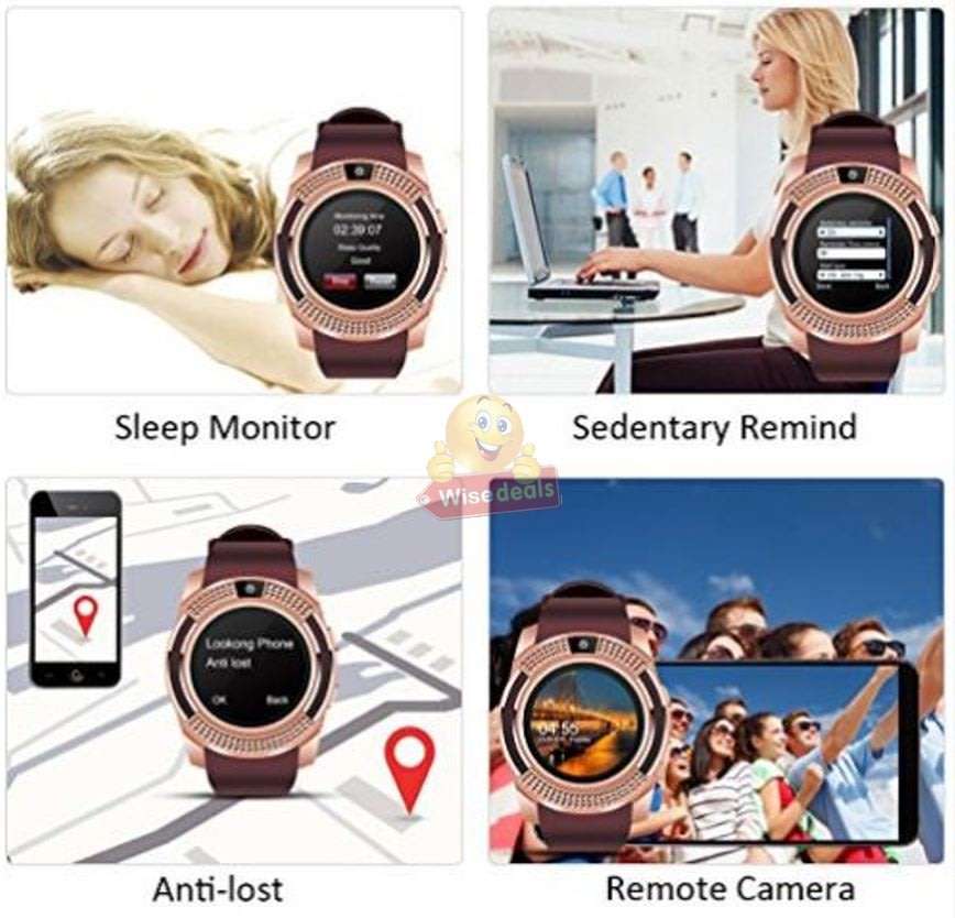 Professional Smart Watch Phone, SIM CARD, Bluetooth, Camera, Sleep Monitor, SD Card, Pedometer etc.