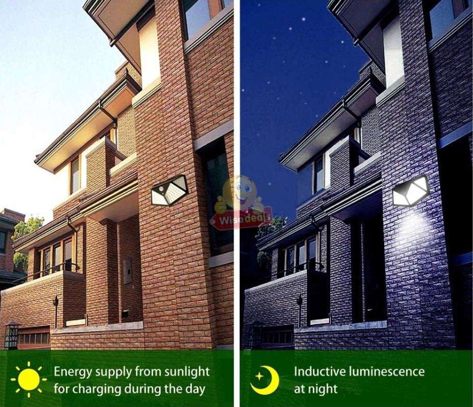 114 LED Super Bright Solar Wall Light, Motion Sensor with 3 Modes, Waterproof & Eco-friendly