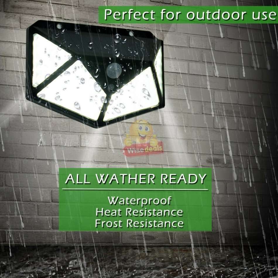 114 LED Super Bright Solar Wall Light, Motion Sensor with 3 Modes, Waterproof & Eco-friendly