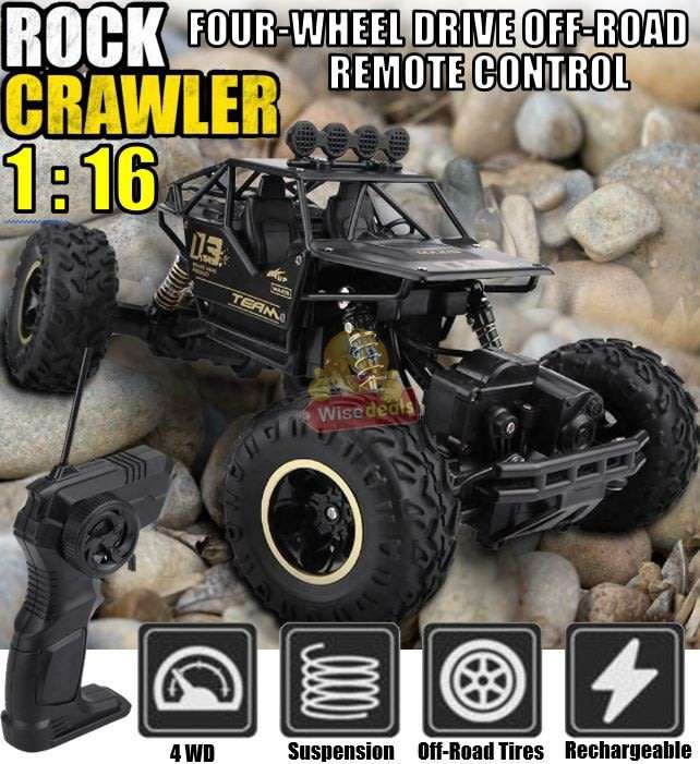 1:16 2.4Ghz Remote Control Die-Cast Off-Road Rock Crawler, High Speed, Rubber Tyre's, Shocks etc