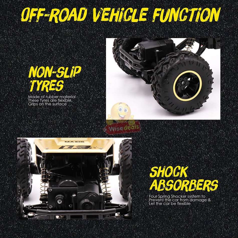 1:16 2.4Ghz Remote Control Die-Cast Off-Road Rock Crawler, High Speed, Rubber Tyre's, Shocks etc