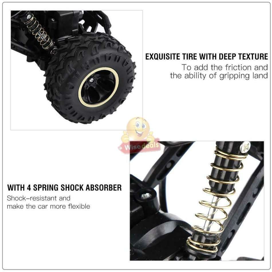 1:16 2.4Ghz Remote Control Die-Cast Off-Road Rock Crawler, High Speed, Rubber Tyre's, Shocks etc