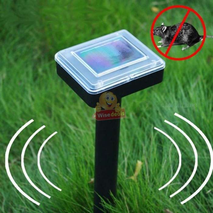 SOLAR Ultrasonic Pest Repeller to Keep Mice, Rats & other Pests From your Lawn Forever! Pet Friendly