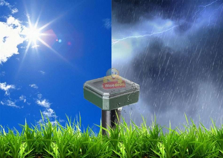 SOLAR Ultrasonic Pest Repeller to Keep Mice, Rats & other Pests From your Lawn Forever! Pet Friendly