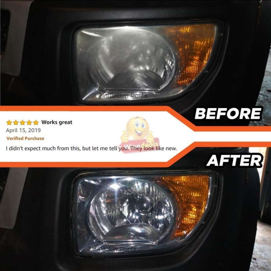 DIY Headlight Restoration Kit Eliminate Degradation, Yellowing, Oxidation & Scratches