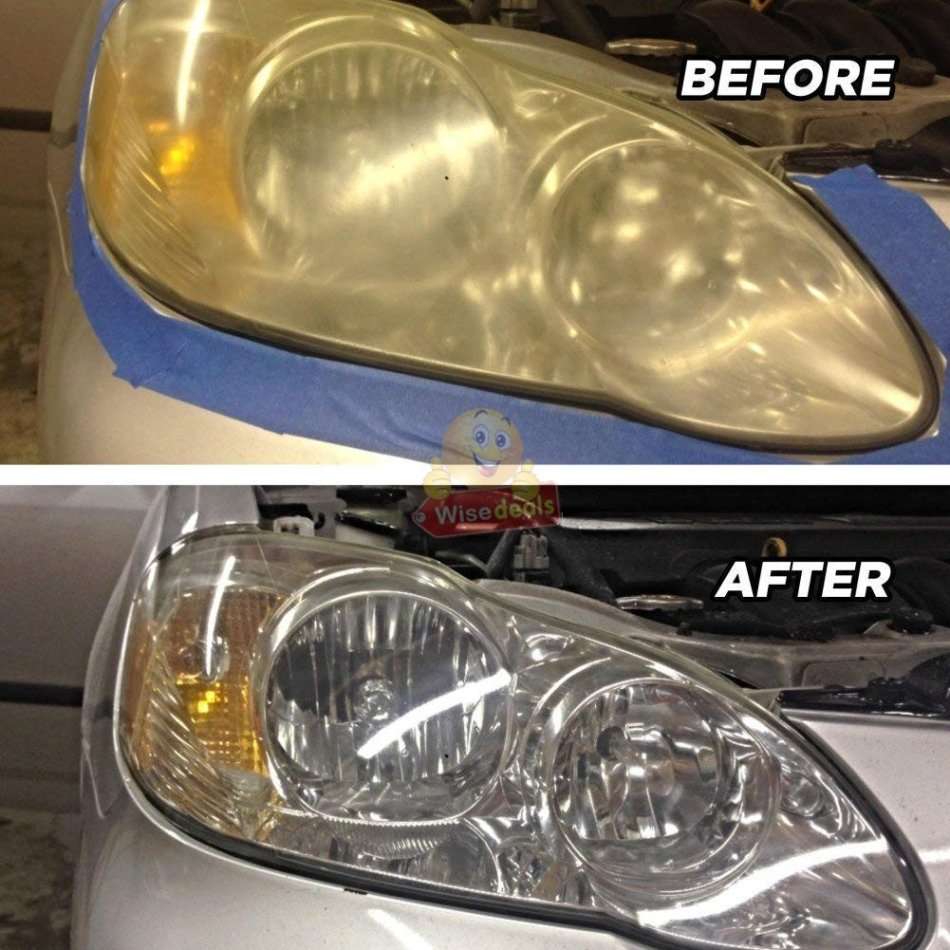 DIY Headlight Restoration Kit Eliminate Degradation, Yellowing, Oxidation & Scratches