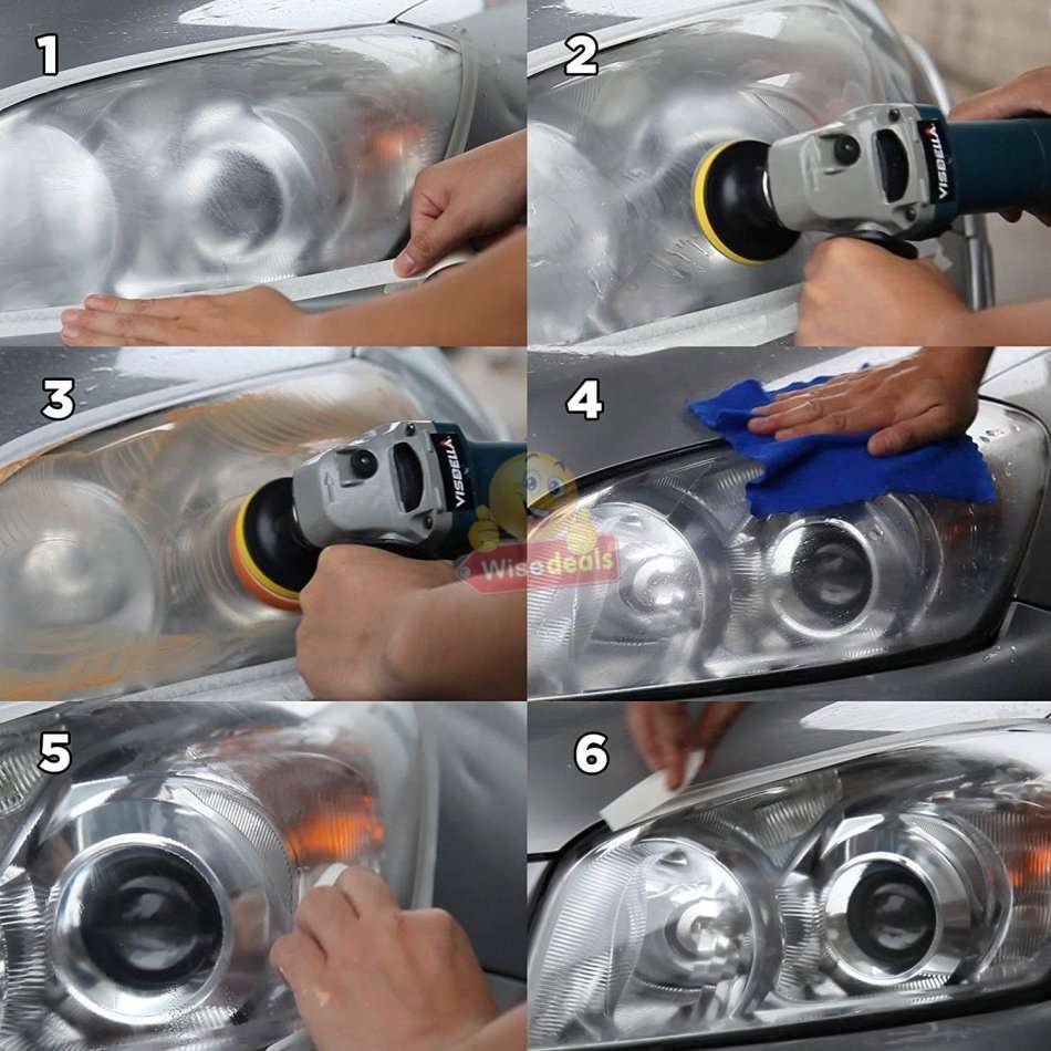 DIY Headlight Restoration Kit Eliminate Degradation, Yellowing, Oxidation & Scratches