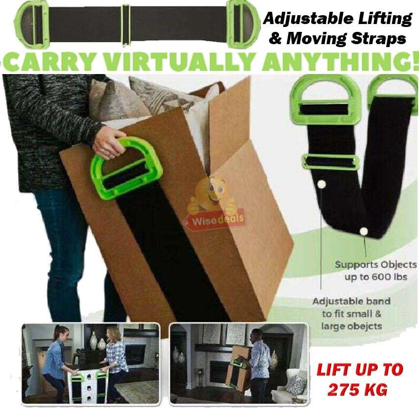 Adjustable Lifting and Moving Strap  Lift and Carry Virtually Anything up to 275 KG