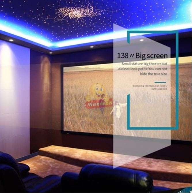 Full HD LED Projector - 1200 Lumens for Ultra-bright and Clear Image & 20,000 Bulb Hours