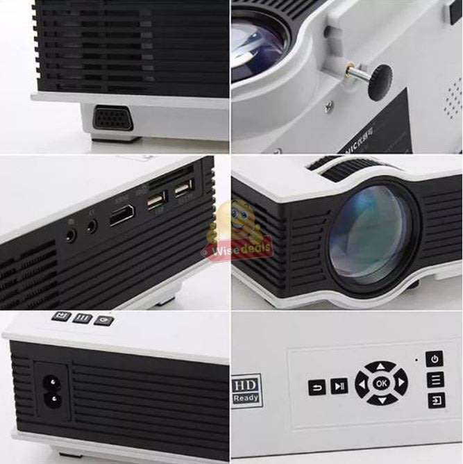 Full HD LED Projector - 1200 Lumens for Ultra-bright and Clear Image & 20,000 Bulb Hours